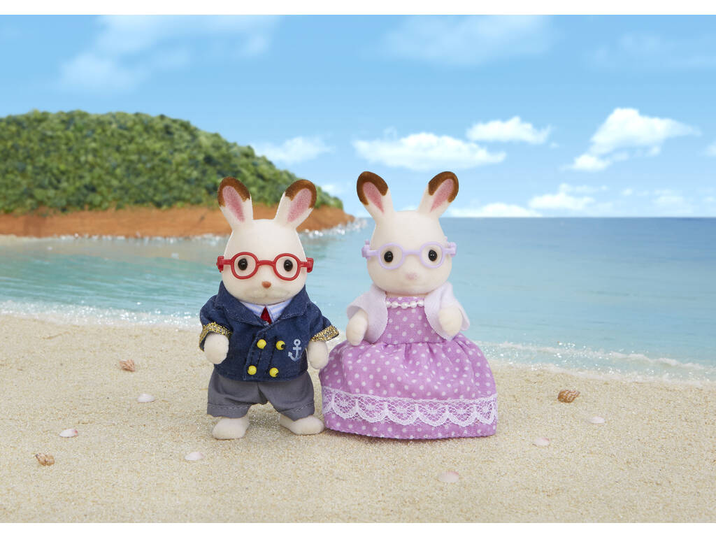Sylvanian Families Conejo Chocolate Abuelos Epoch Para Imaginar 5190