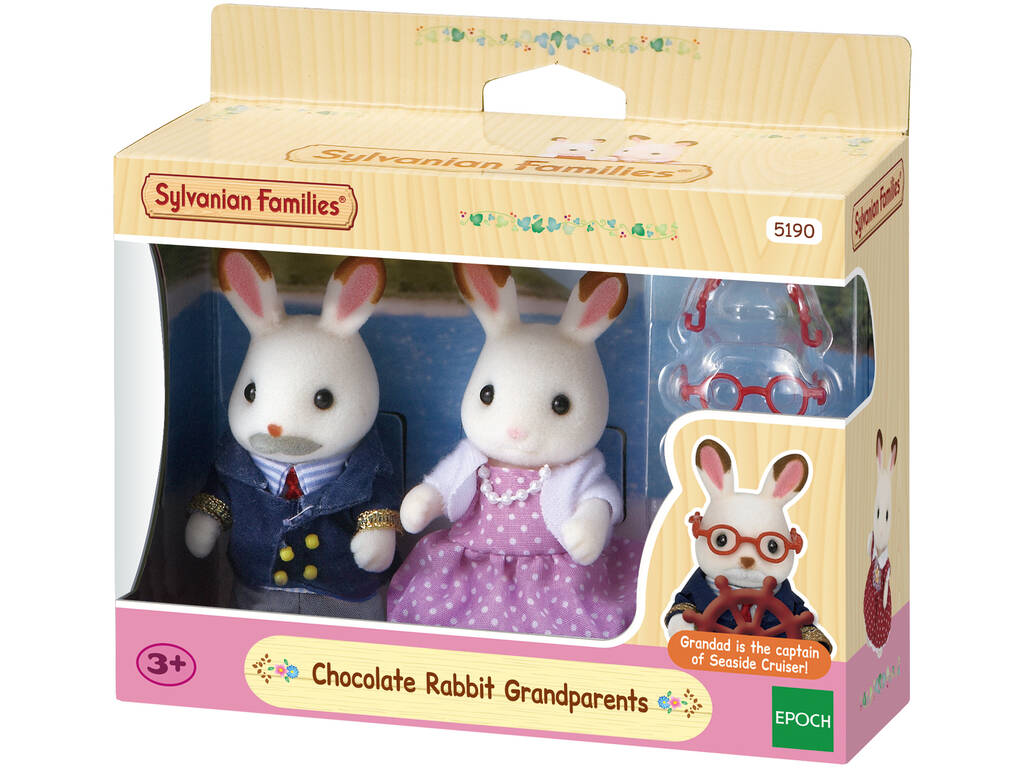 Sylvanian Families Conejo Chocolate Abuelos Epoch Para Imaginar 5190