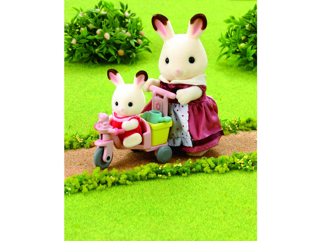 Sylvanian Families Mamma e Bebè con Auto e Triciclo Epoch 5040