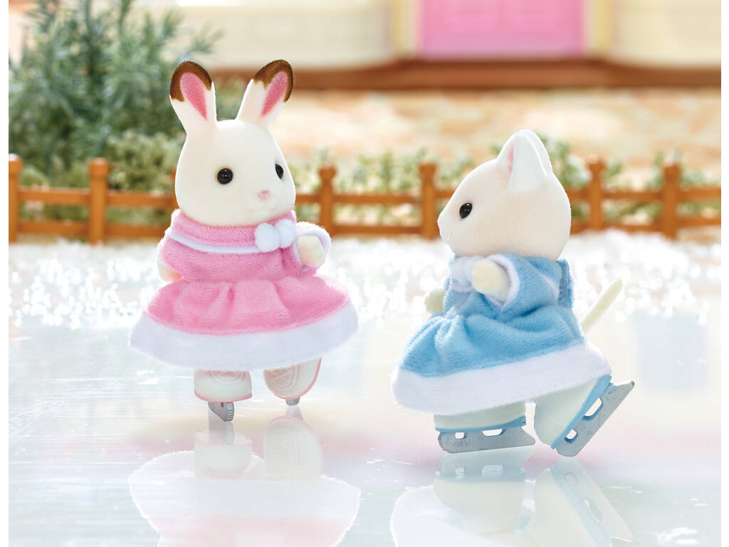 Sylvanian Families Amies Patineuses Sur Glace Epoch Pour imaginer 5258 