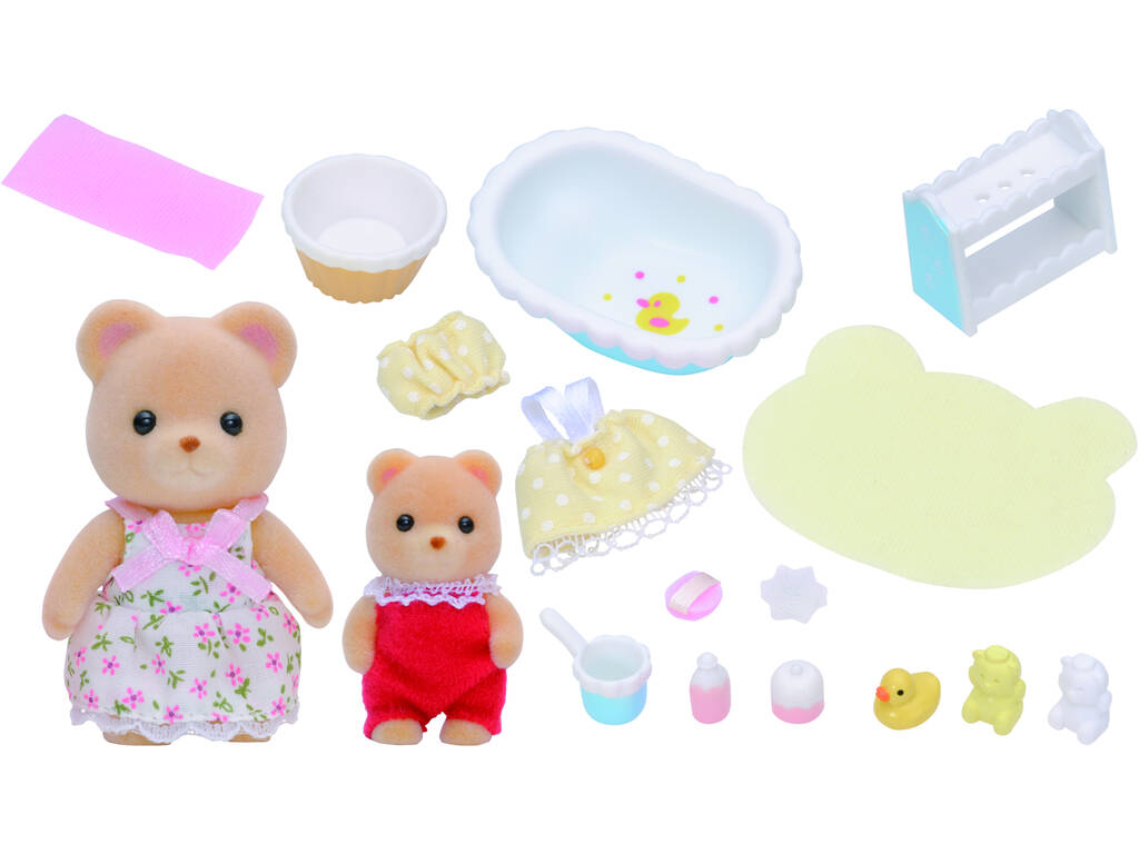 Sylvanian Families Set Bagno con 2 Personaggi Epoch 5092