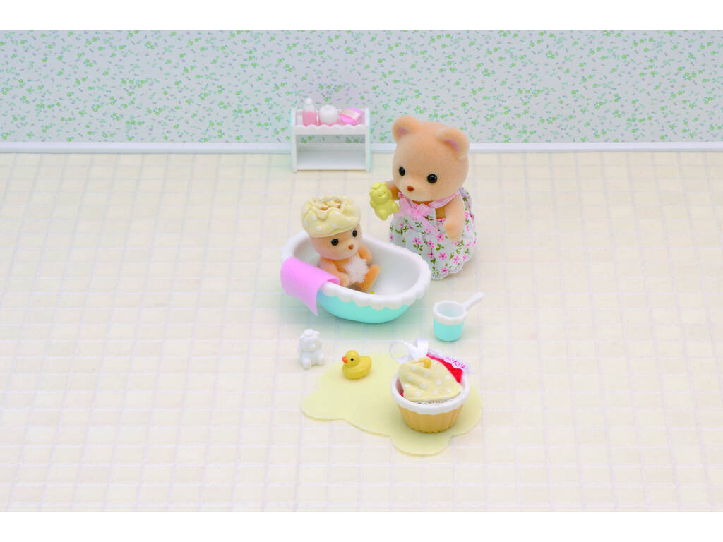 Sylvanian Families Set Bagno con 2 Personaggi Epoch 5092