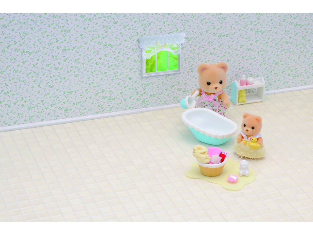 Sylvanian Families Set Bagno con 2 Personaggi Epoch 5092