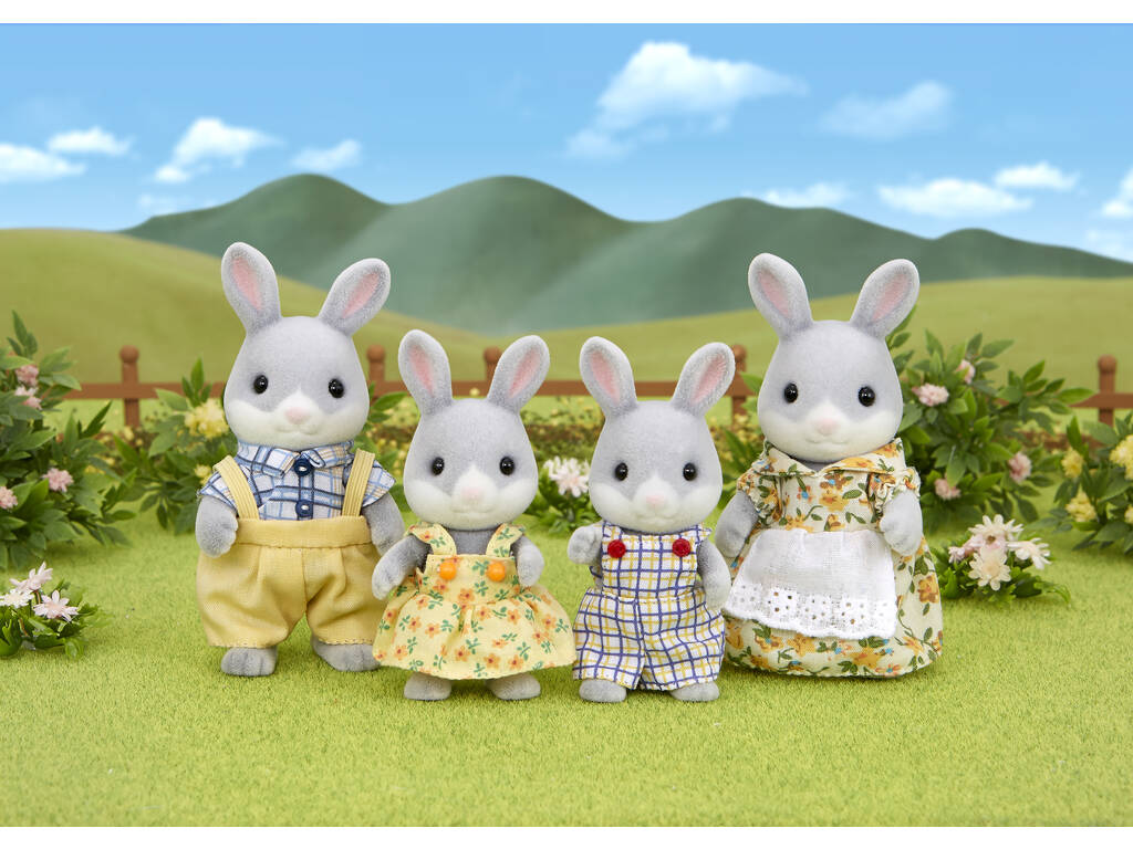Sylvanian Families Famiglia di Coniglietti grigi Epoch 4030