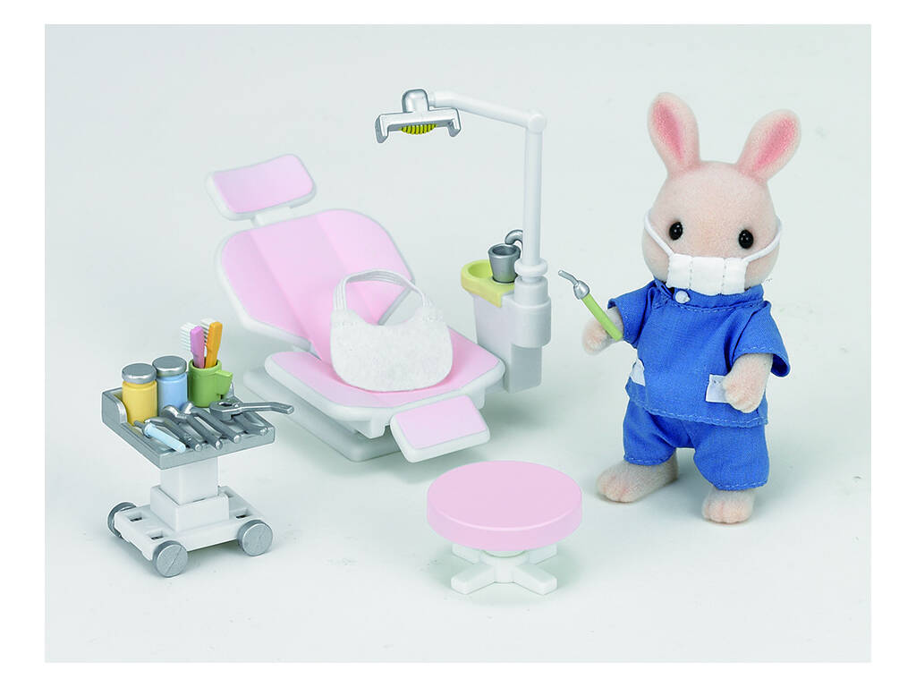 Famílias Sylvanian definir época do país dentista para imaginar 5095
