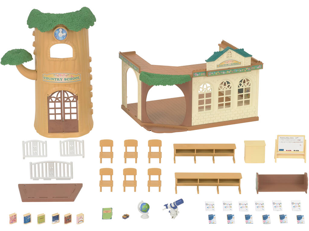 Sylvanian Families Escuela Árbol Country Epoch Para Imaginar 5105