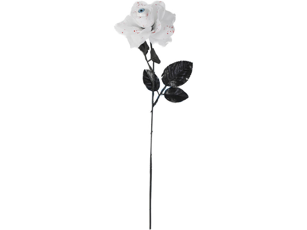 Weiße Rose mit Auge 42 cm.