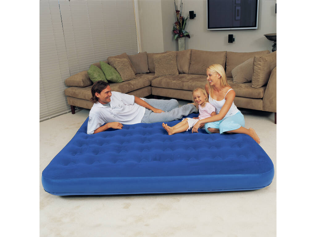 Materasso Gonfiabile Floccato 203x185x22 cm Bestway 67004