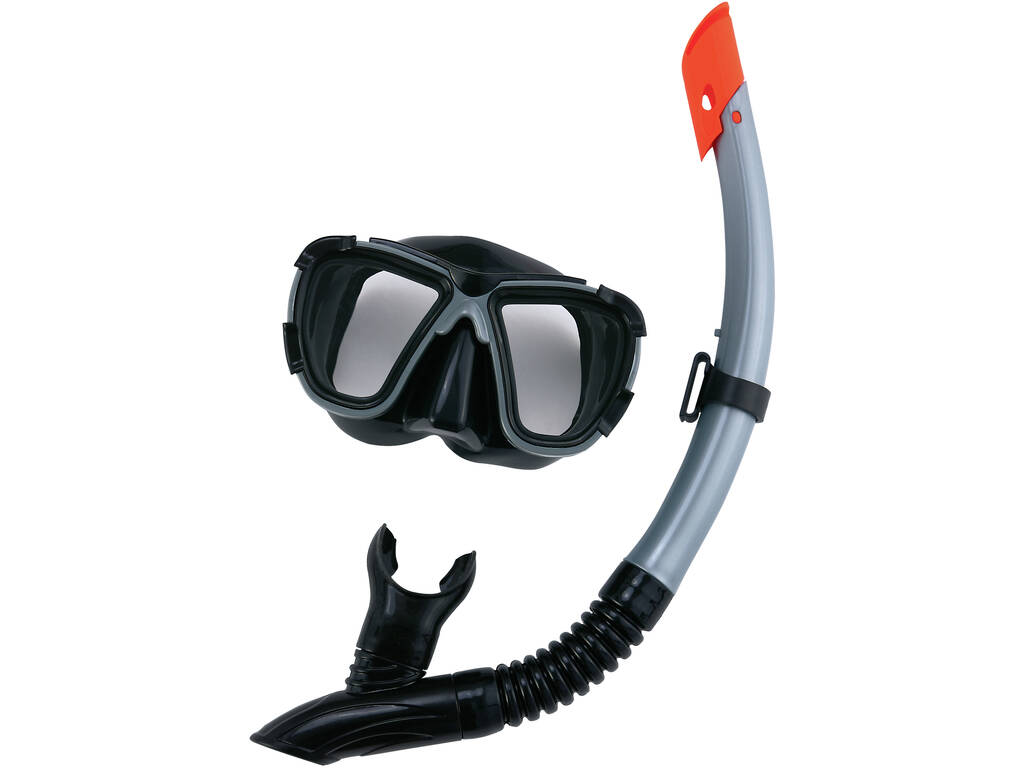 Maschera Subacquea Con Tubo Black Sea
