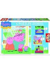 Puzzle Aufsteigend 6-9-12-16 Peppa Pig