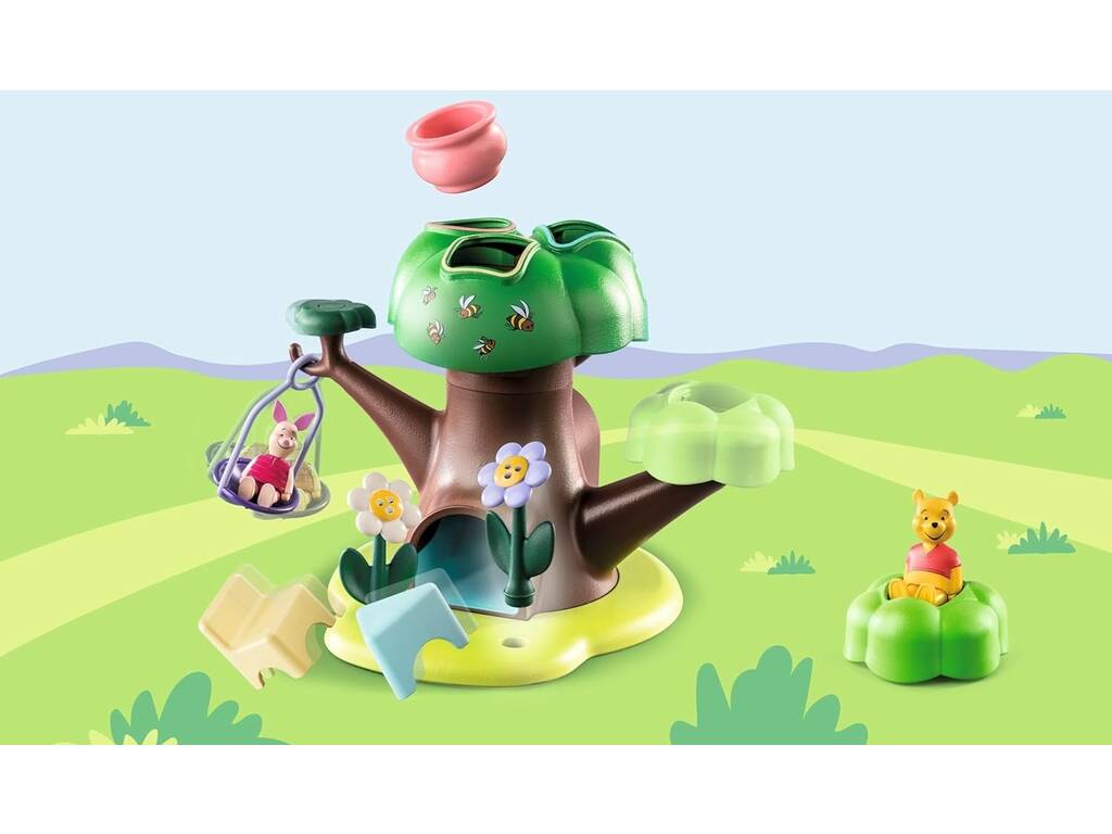 Playmobil 1,2,3 Disney Winnie The Pooh e Piglet Casa sull'albero di Playmobil 71316