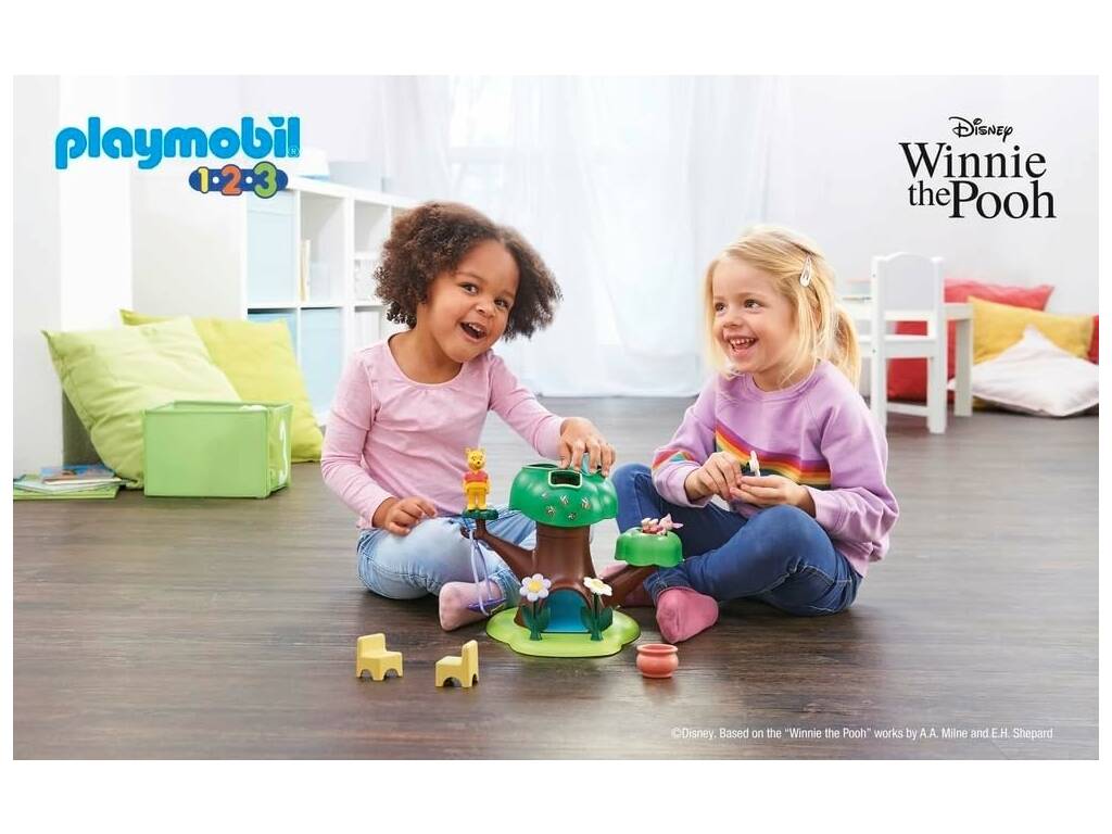 Playmobil 1,2,3 Disney Winnie The Pooh e Piglet Casa sull'albero di Playmobil 71316