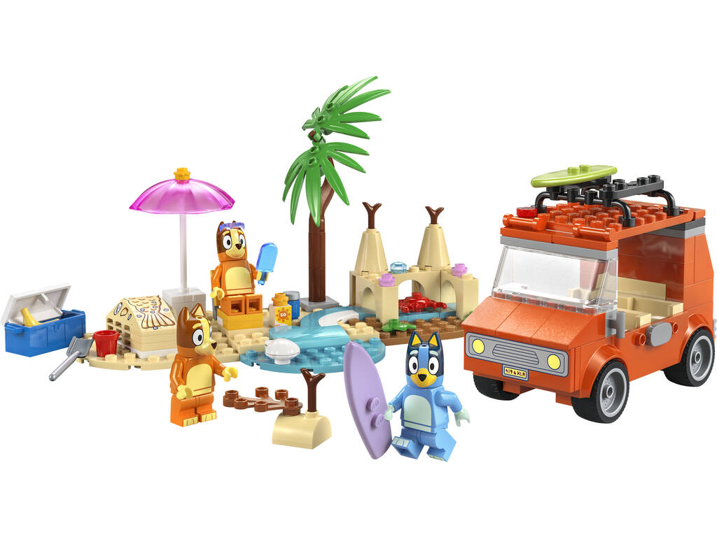 Lego Bluey Gita in spiaggia con la famiglia di Bluey