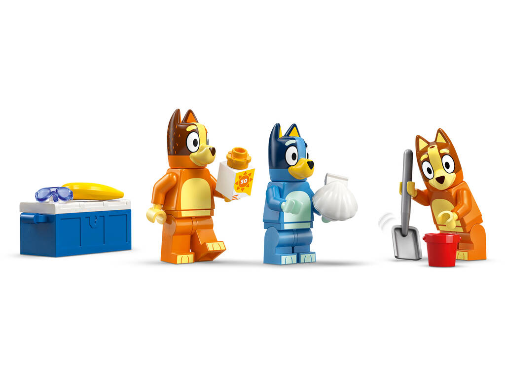 Lego Bluey Gita in spiaggia con la famiglia di Bluey