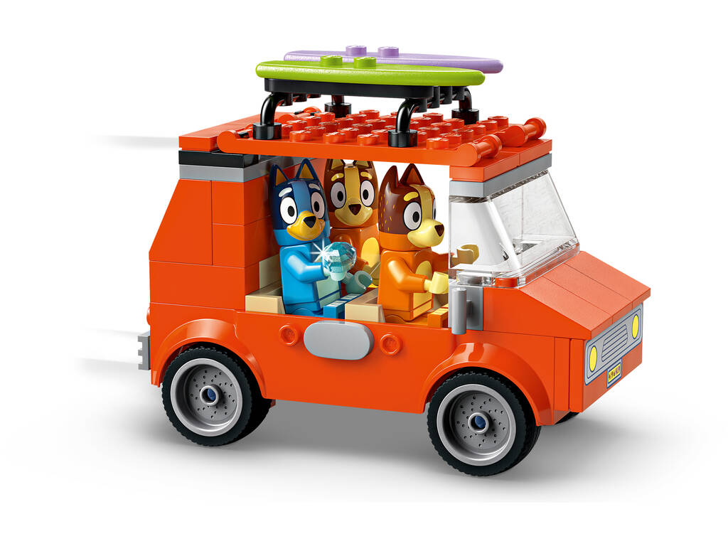 Lego Bluey Gita in spiaggia con la famiglia di Bluey