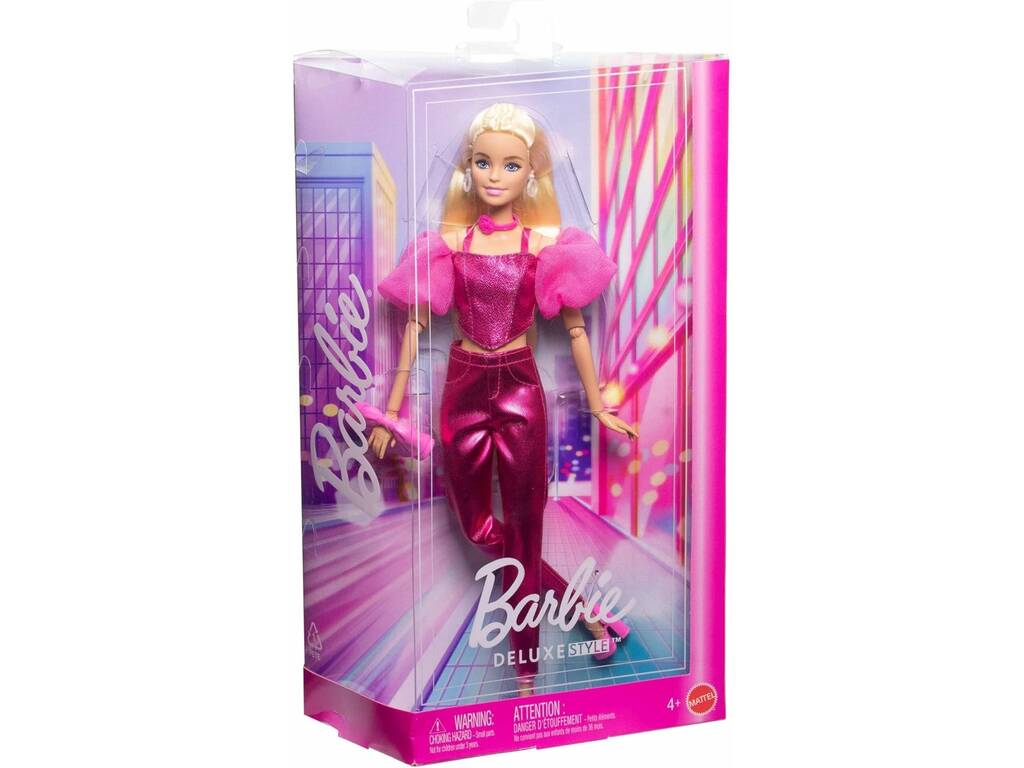 Barbie Deluxe Style Bambola Conjunto Rosa Brillante