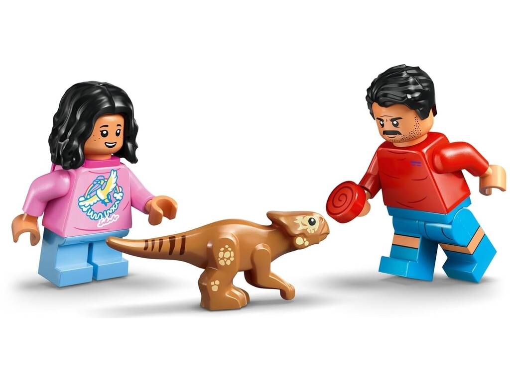 Lego Jurassic World Rebirth Huida en Todoterreno y Raptor al Acecho