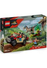 Lego Jurassic World Rebirth Fuite en 4x4 et Raptor à l'affût