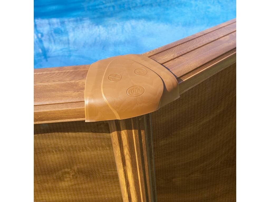 Piscina Gre Pacific Imitazione Legno 460x120 cm Gre KIT460W