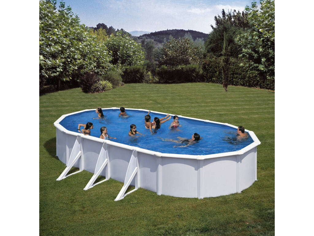 Pool Gre Oval Fidji 730x375x120 cm Gre KIT730ECO