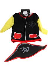 D�guisement Pirate B�b� Taille L avec chapeau