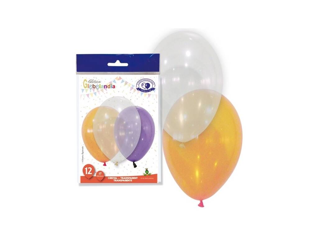 Palloncini Cristallo 12 unità Globolandia 5460