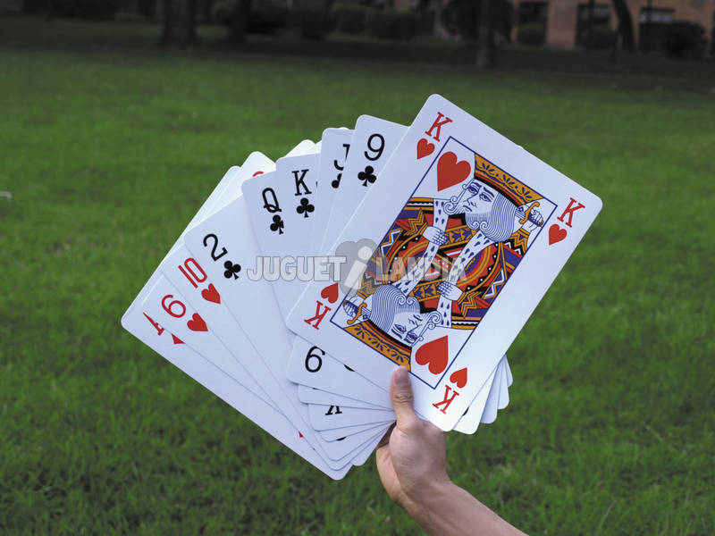 Cartas De Póquer Grandes 20x28 cm.