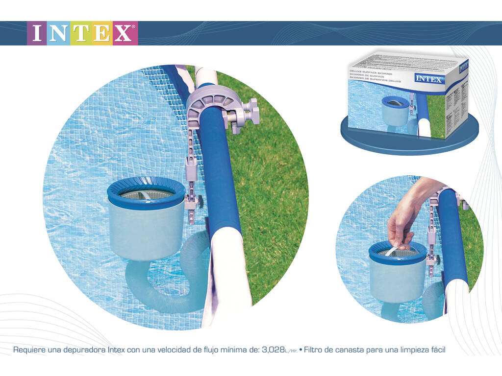 Skimmer Di Superficie Deluxe Intex 28000