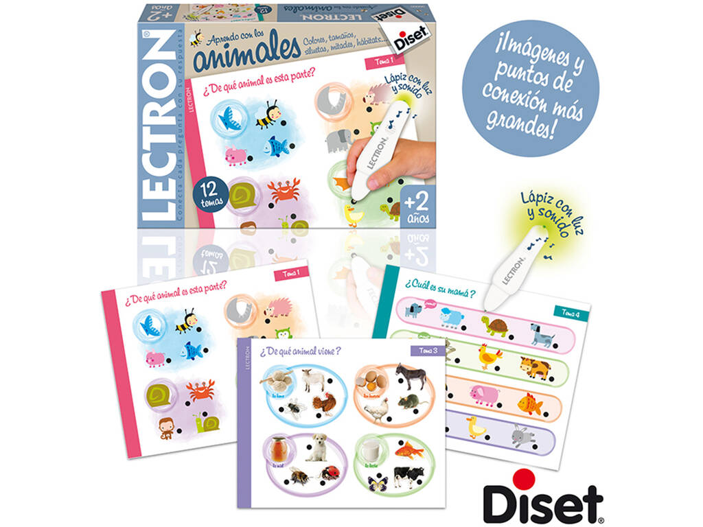 Lectron Pencil Baby Animaux Diset 64884