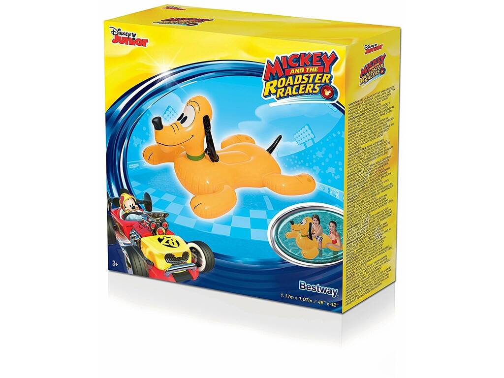 Micket et Ses Amis Top Départ Pluto Gonflable 117x107 cm. Bestway 91074
