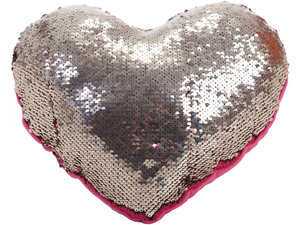 Coussin Cœur Paillettes 45 cm. Llopis 18170