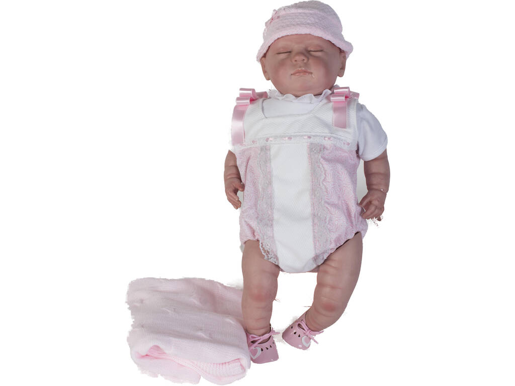 Bambola Reborn Baby 52 cm con Occhi Chiusi Berbesa 5303