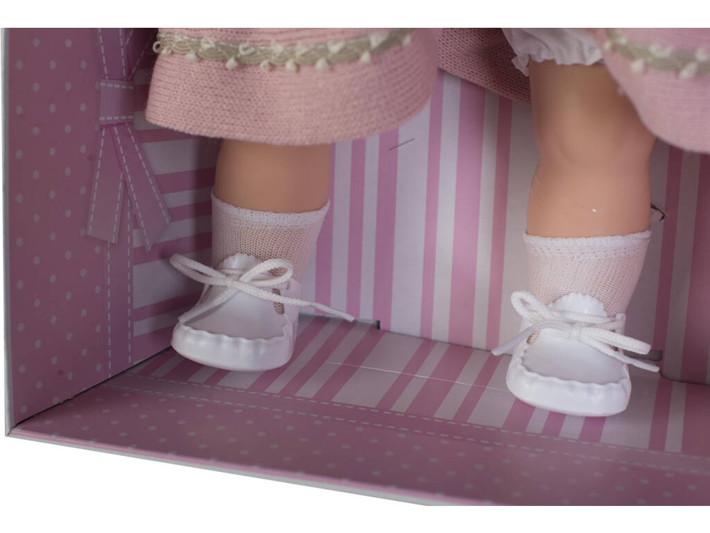 Sandra A Boneca que fala com Vestido Salmão 42 Cm Berbesa 4417