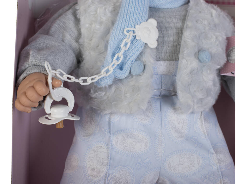 Poupon Baby Dulzón 62 cm Pleureur Gilet Gris Berbesa 8042