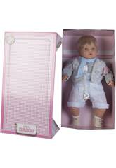 Bambolotto Baby Dulzón 62 cm. Llorón con Gilet Grigia Berbesa 8042