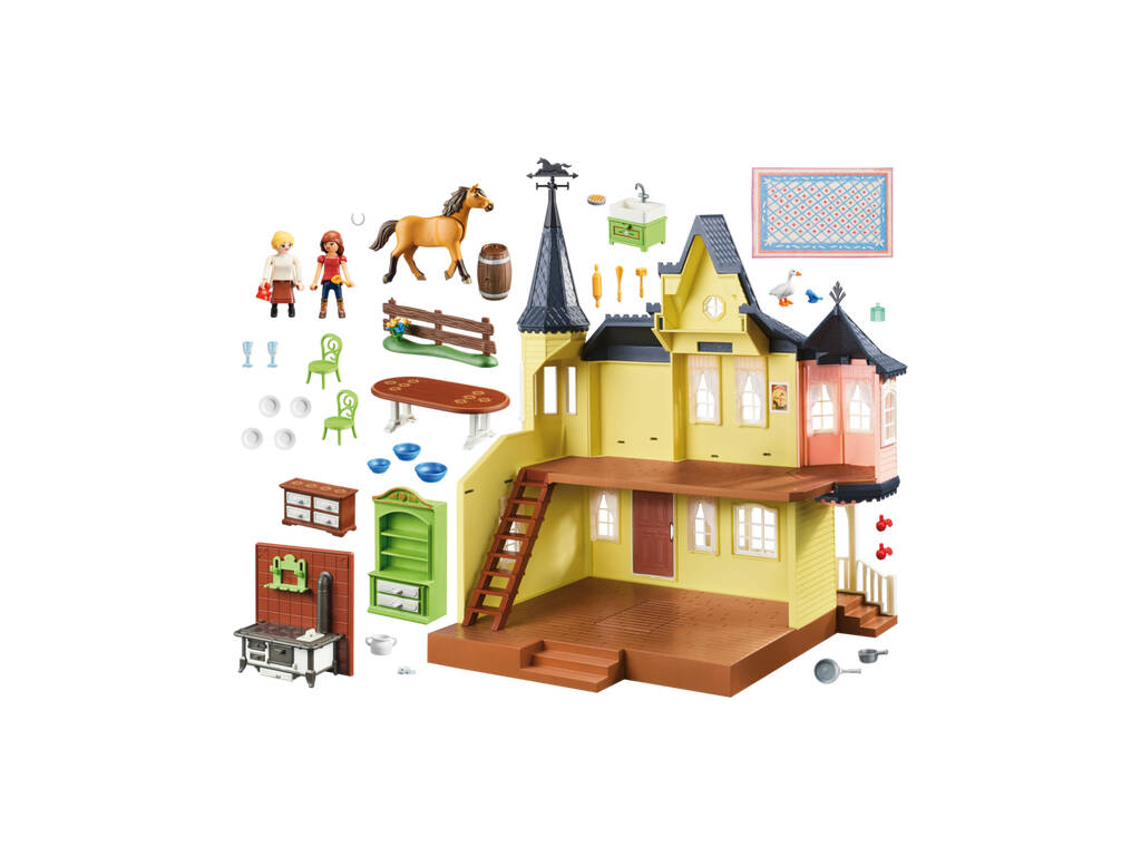 Playmobil Spirit Riding Free Casa di Lucky 9475