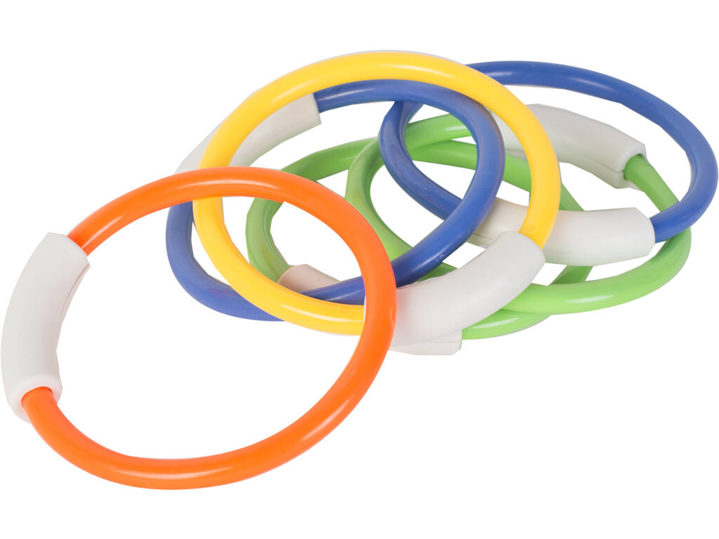 Anneaux 14 cm Jeu de Piscine Ligne de Flottaison 6 Unités
