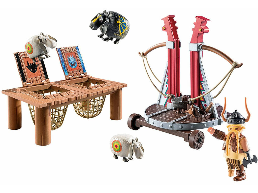 Playmobil Dragons Skaracchio con lanciatore di pecore 9461