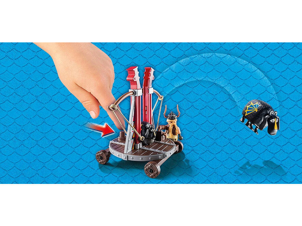 Playmobil Dragons Skaracchio con lanciatore di pecore 9461