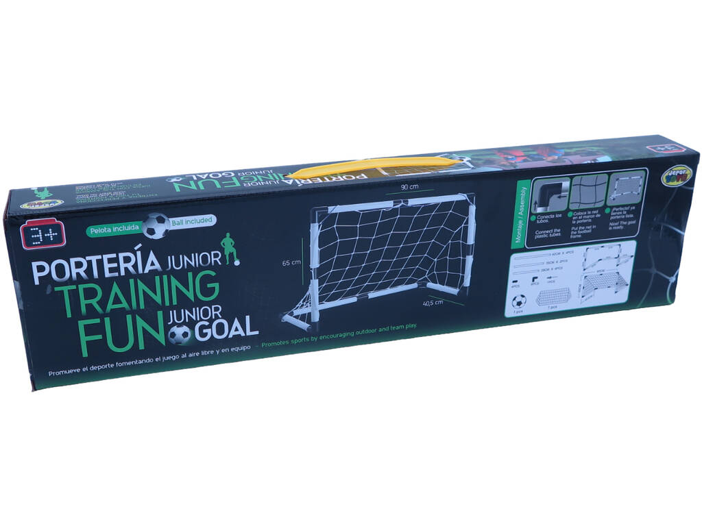 Station de Jeux Football Porterie 90x65x40.5 cm. Et Ballon 