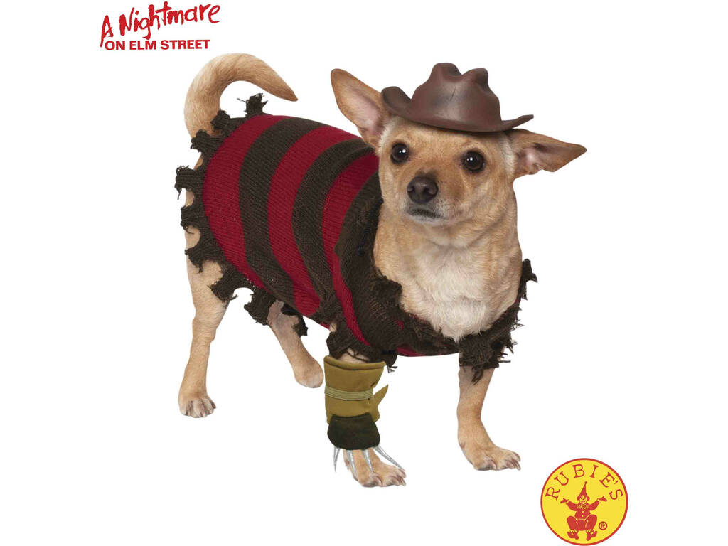 Costume per Animali Freddy Krueger L Rubies 580052-L