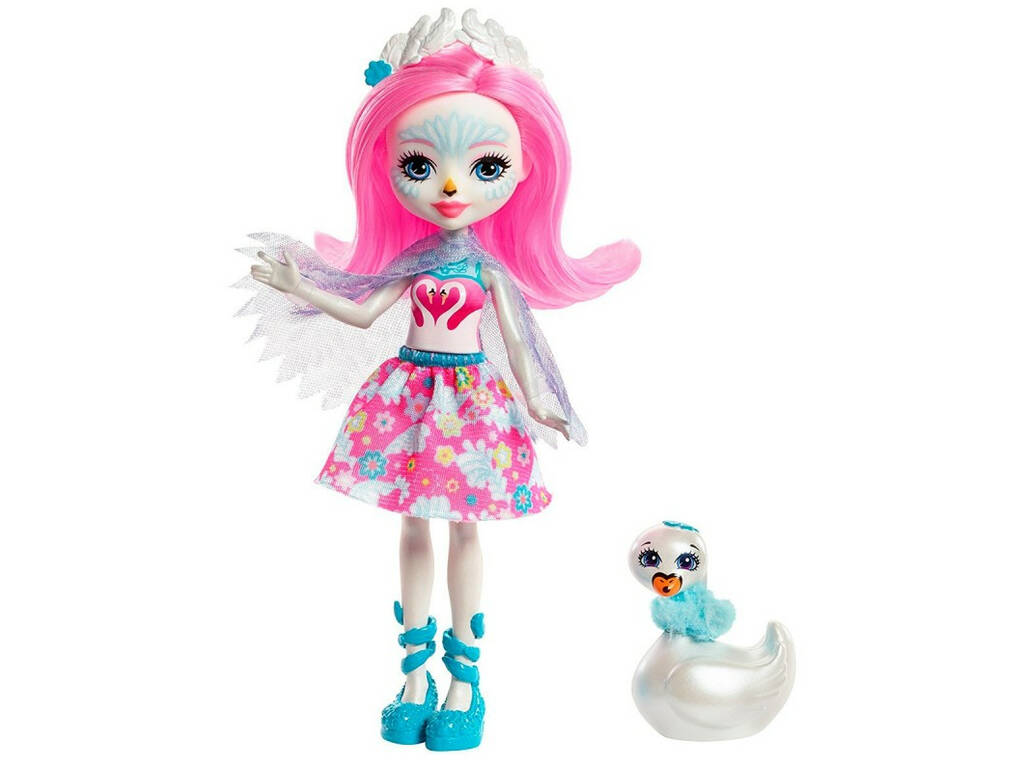 Enchantimals Muñeca Saffi y Mascota Cisne Mattel FRH38