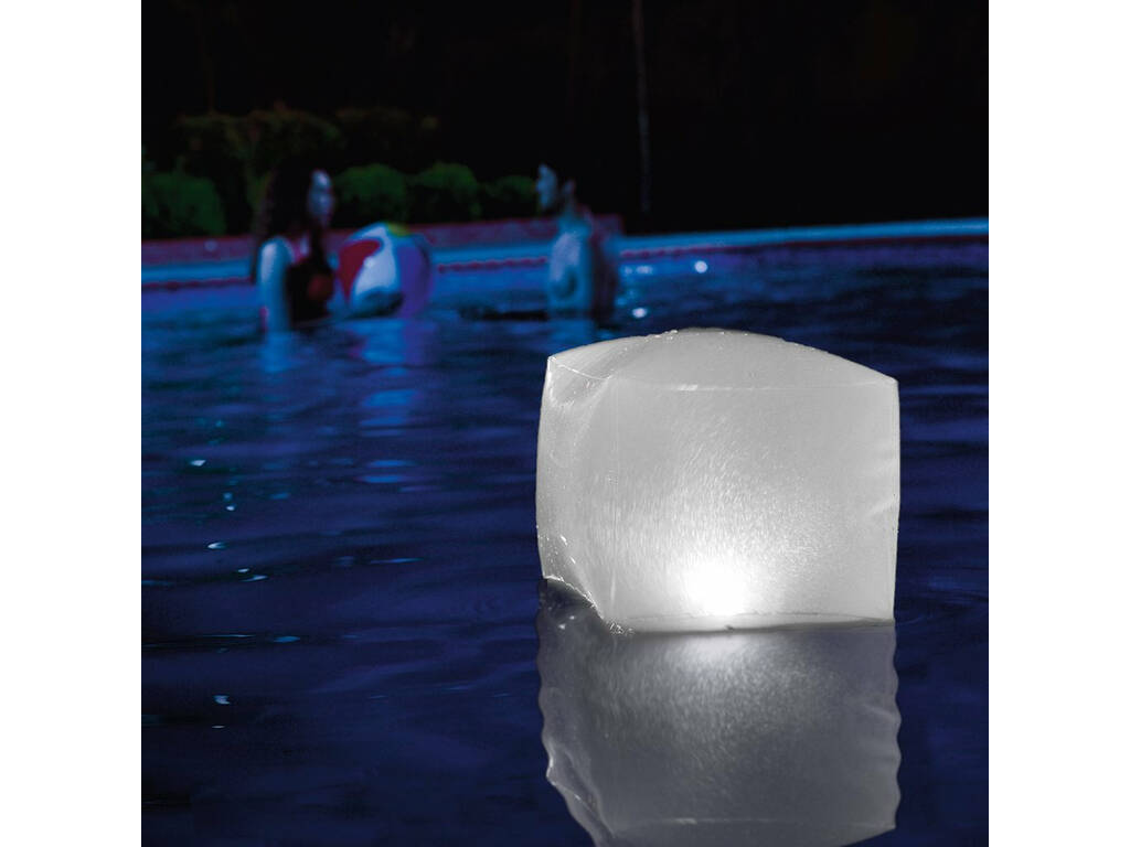 Lampe Flottante LED pour Piscines ou Spas de 22x23x23 cm. Intex 28694