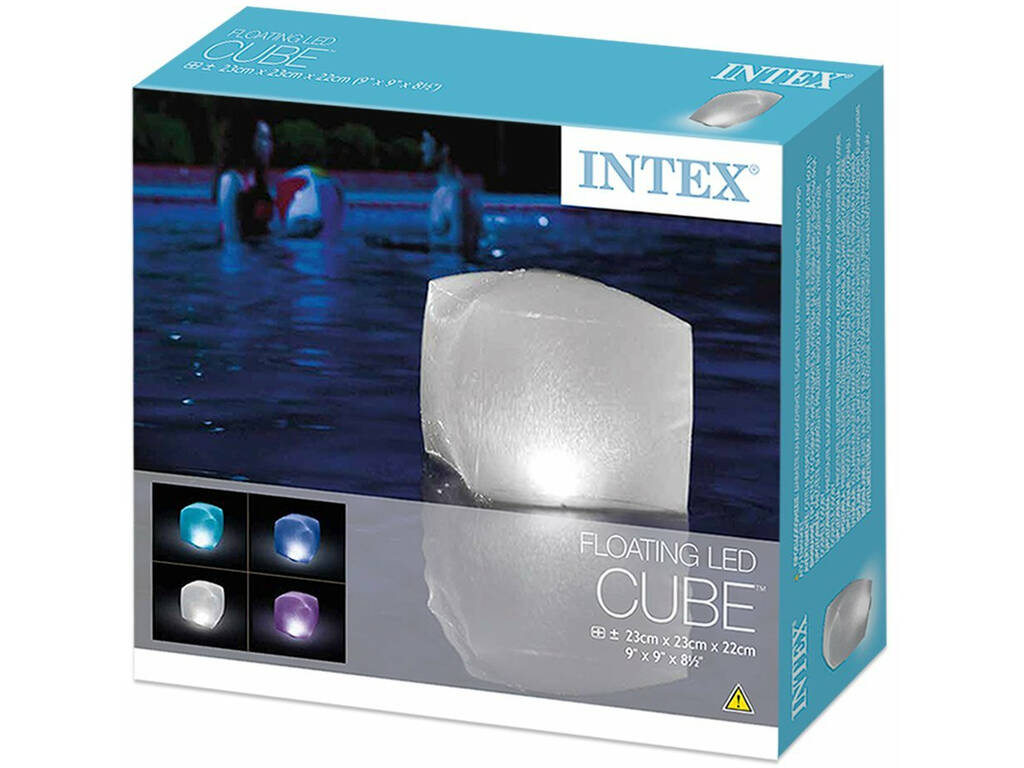 Lampe Flottante LED pour Piscines ou Spas de 22x23x23 cm. Intex 28694