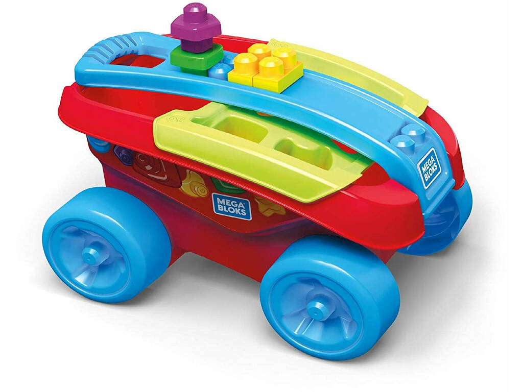 Mega Bloks Mangia Forme Vagoncino Mattel FVJ47