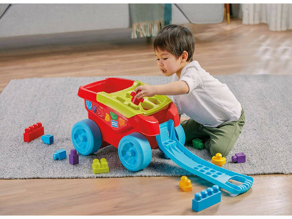 Mega Bloks Mangia Forme Vagoncino Mattel FVJ47