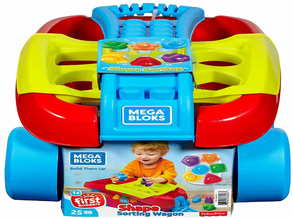 Mega Bloks Mangia Forme Vagoncino Mattel FVJ47