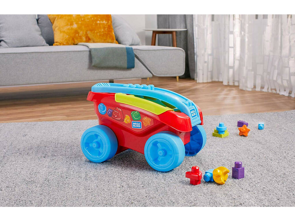 Mega Bloks Mangia Forme Vagoncino Mattel FVJ47