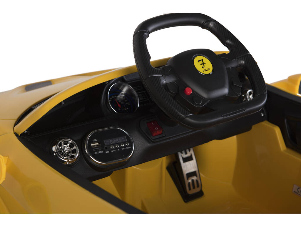 Carro Desportivo Amarelo Comando 6v.