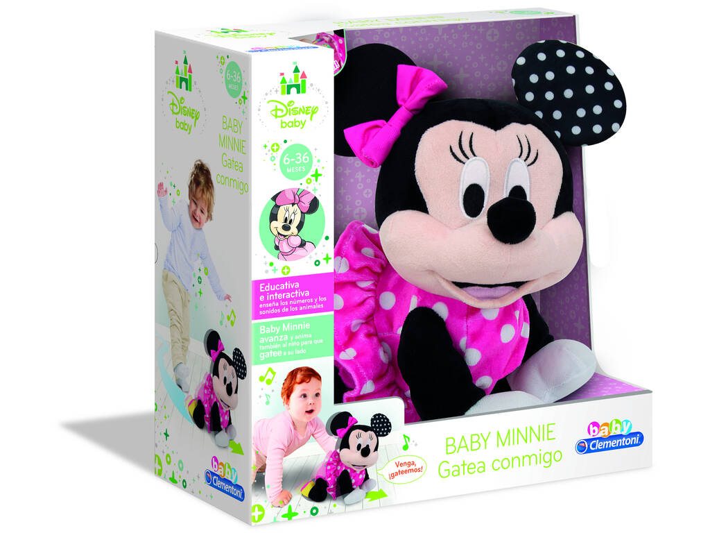 Peluche Baby Minnie Gattona Clementoni 55269